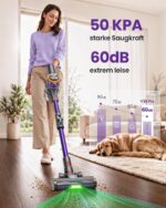 DyMona V18PRO Akku Staubsauger – 50 kPa Saugkraft, 50 Min Laufzeit, ultraleicht 1,4 kg – Bild 3
