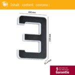 Paulmann LED Solar Hausnummer 3 – IP44 Warmweiss mit wechselbarem Akku – Bild 4