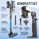 CLEANmaxx AeroTec 500 Akku-Staubsauger mit Absaugstation – 60 Min Laufzeit & UV-C Milbenaufsatz – Bild 9