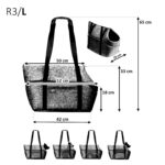BOUTIQUE ZOO Hundetasche Grau L – Sichere Transporttasche für Hunde bis 12 kg – Bild 4