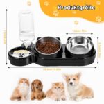 TranRantic 3-in-1 Katzennapf mit 15° Neigung & Wasserspender – Erhöhter Futternapf für Katzen – Bild 2