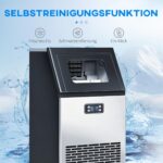 HOMCOM Kommerzielle Eiswürfelmaschine 45 kg/24H – LCD-Display & Selbstreinigung für Bar & Café – Bild 5