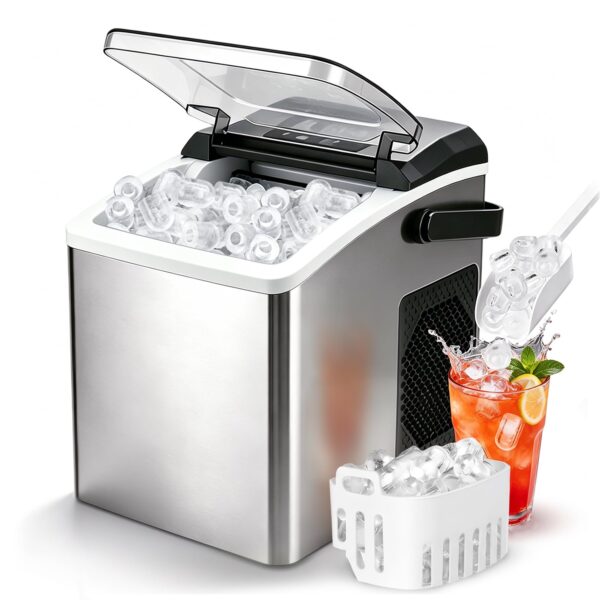 Citybee Eiswürfelmaschine 12kg/24h – Selbstreinigend mit 2 Grössen für Küche & Büro