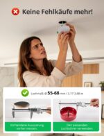 BOJIM LED Einbaustrahler 6er Set – 4W Deckenspots IP44 mit 3 Farbtemperaturen – Bild 3