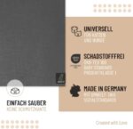 SanoZoo Napfunterlage 40x60cm Grau – Rutschfeste Futtermatte Öko-Tex Made in Germany – Bild 3
