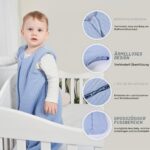 Yoofoss Winterschlafsack Baby 2.5 Tog 78cm (6-12 Monate) – Wärmender Babyschlafsack aus Baumwolle – Bild 7