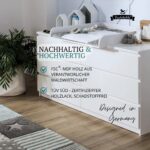 Puckdaddy Wickelaufsatz Moritz für IKEA Malm – Wickeltisch 77×76 cm, Weiß – Bild 6