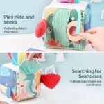 WOODEN TEETHER Sensorik Spielzeug 6-12 Monate – Montessori Motoriktraining für Babys – Bild 4