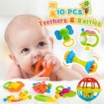 Tsokize 14er Babyspielzeug Set – Rasseln & Beissringe für 0–12 Monate – Bild 4