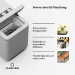 Klarstein IceCraft Eiswürfelmaschine – 12 kg/24 h, Eiswürfel in 6 Minuten, 2 Größen – Bild 6