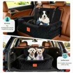GL GLENSLAVE Autohundesitz bis 25 kg – Memory-Schaum Hundeautositz mit Sicherheitsleinen – Bild 2