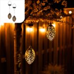 Gadgy Solar Orientalische Hängelaternen 2er Set – Marokkanische Solarleuchten für Garten
