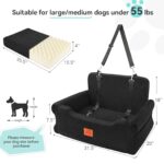 GL GLENSLAVE Autohundesitz bis 25 kg – Memory-Schaum Hundeautositz mit Sicherheitsleinen – Bild 3