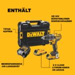 DEWALT XR 18V Akku-Bohrschrauber mit Bürstenlosem Motor – 70Nm, Kompakt & Set mit 2 Akkus – Bild 4
