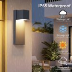 K-Bright LED Aussenlampe 16W, 2er Set – IP65 Wandleuchte Anthrazit für Innen & Aussen – Bild 4