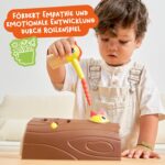 Nene Toys Specht-Magnetspiel ab 2 Jahren – Montessori Holzspielzeug für Feinmotorik & Farbenlernen – Bild 4