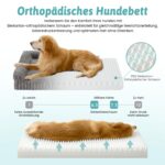 COZY KISS Orthopädisches Hundebett 112x81x18cm – Waschbares Hundesofa für grosse Hunde – Bild 3