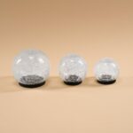 esotec Solar Leuchtkugeln 3er Set – Krakelees Echtglas mit LED-Leuchtdraht für Garten – Bild 9