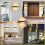 CELAVY LED Wandleuchte mit Bewegungsmelder IP65 – Up Down Aussenlampe Anthrazit – Bild 6