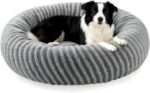 Pawk Hundebett ø76 cm mit Memory-Schaum – Weiches Donut-Design für Mittelgrosse Hunde