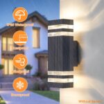 CELAVY LED Wandleuchte Anthrazit IP65 – Up Down Aussenlampe 3000K für Terrasse & Hauseingang – Bild 2
