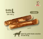 Matchpet Olivenholz Kauknochen L – Natürliches Kauspielzeug für grosse Hunde 26–35 kg – Bild 2