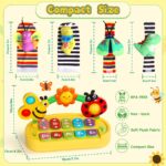 jerryvon 7-in-1 Baby Musikspielzeug ab 6 Monate – Motorikförderung mit Klavier & Rasselsocken – Bild 4