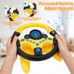 deAO Kinderlenkrad mit 360° Rotation – Fahrsimulator Spielzeug für frühe Entwicklung – Bild 7