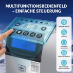 LEADZM Gewerbliche Eismaschine 72kg/24h – Professionelle Eiswürfelbereitung für Restaurants – Bild 8