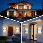 GeyouLux LED Wandleuchte IP65 8W 700LM – Warmweisse Aussenwandlampe 2700K fuer Innen & Aussen – Bild 4