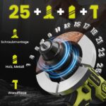 VIWKO 21V Akku Schlagbohrschrauber mit 2×2Ah Akkus – 45Nm Drehmoment & 29tlg Zubehör – Bild 3