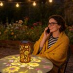 Sonnenblumen-Solarlaterne mit IP44 Wasserschutz – Dekorative LED Gartenbeleuchtung für Aussen – Bild 7