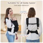 GAGAKU Babytrage 4-in-1 ergonomisch – Tragekomfort für 3,2–15 kg – Bild 3