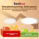 BestLuz LED Deckenleuchte Ø29cm mit Mikrowellen-Bewegungsmelder – 3600lm IP54 – Bild 3