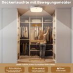 ToyGlee Akku Deckenleuchte mit Bewegungsmelder – 10000mAh LED Lampe IP65 für Badezimmer – Bild 6