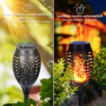 NEXVIN 8er Set Solarfackeln mit Flammeneffekt – IP65 Gartenleuchten für Aussen – Bild 4