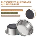 PEGGY11 Edelstahl-Hundenäpfe 1.440 ml, 2er-Set mit Silikonboden – Rutschfest & spülmaschinengeeignet – Bild 4
