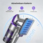 Redkey X18 Akku-Staubsauger 60 kPa – 8-in-1 Kabellos mit LED-Bürste & Automatikmodus – Bild 4
