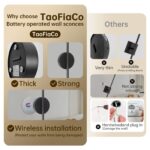 TaoFiaCo 60 cm LED Wandleuchte Akku – kabellos, dimmbar, 2er-Set mit Fernbedienung – Bild 3