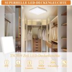 Ouyulong LED-Deckenleuchte 18W Neutralweiss – 1620 Lumen Quadratisch Ø23cm (4er-Set) – Bild 2