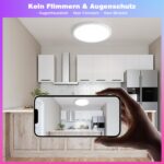 Oraymin LED Deckenleuchte Ø30cm, 24W 3300lm – RGB Farbwechsel & Dimmbar mit Fernbedienung – Bild 5