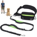 pecute Joggingleine für Hunde 15–55 kg mit Bauchgurt – Freihändiges Laufen & Stoßdämpfer