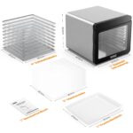 YASHE Edelstahl-Dörrautomat 9 Tabletts – Digitale Temperaturkontrolle & 48h Timer – Bild 2