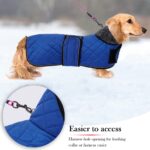 Geyecete Wintermantel für Dackel – Wasserdichter Hundemantel mit Fleecefutter Grösse M – Bild 4