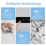 Comfee Eiswürfelmaschine – 12 kg/Tag mit Selbstreinigung & 2 Würfelgrößen – Bild 6