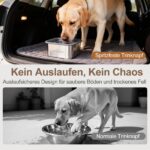 RYAKKA 3L Hundetrinknapf aus 304-Edelstahl – Anti-Schlabber mit Schwimmscheibe & rutschfester Basis – Bild 8