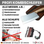 TronicXL 600W Kombischleifer – Profi-Messerschleifer mit Schleifband & Polierscheibe – Bild 2