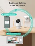Dr.Care VistaView RB 2K WLAN Babyphone – 5″ Monitor mit intelligenter Personenverfolgung & HD Nachtsicht – Bild 9