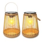 KagoLing 2er Set Vintage Solar Laternen – IP65 Wasserdicht für Garten & Balkon