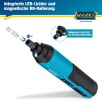 HAZET Akku-Stabschrauber 9230B-2 – Kompakt 4V/2Ah mit LED für Profis – Bild 5